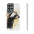 Badger on a Yellow Background - Impact Resistant Phone Case Samsung Galaxy S21 Ultra Matte